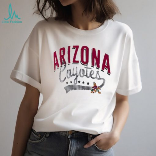 Women’s Arizona Coyotes G III 4Her by Carl Banks White Filigree Logo V Neck T Shirt