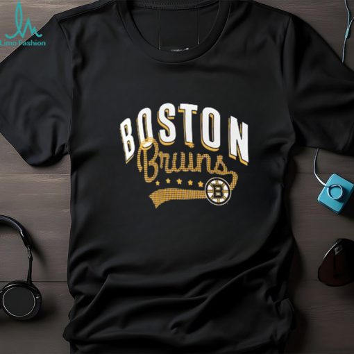 Women's Boston Bruins G III 4Her by Carl Banks Black Filigree Logo V Neck T Shirt