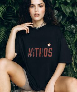 Women's Navy Houston Astros Cropped Long Sleeve T-Shirt