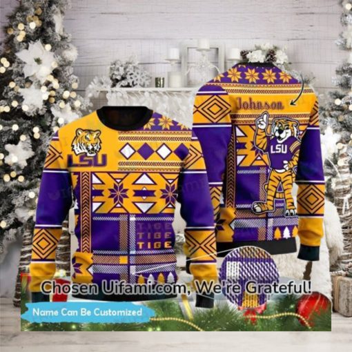 Womens LSU Sweater Personalized Inspiring Cool LSU Gifts