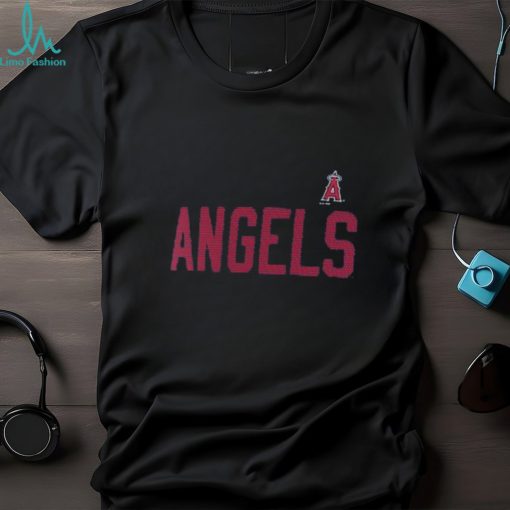 Women’s Los Angeles Angels G III 4Her by Carl Banks Navy Bedazzled V Neck T Shirt