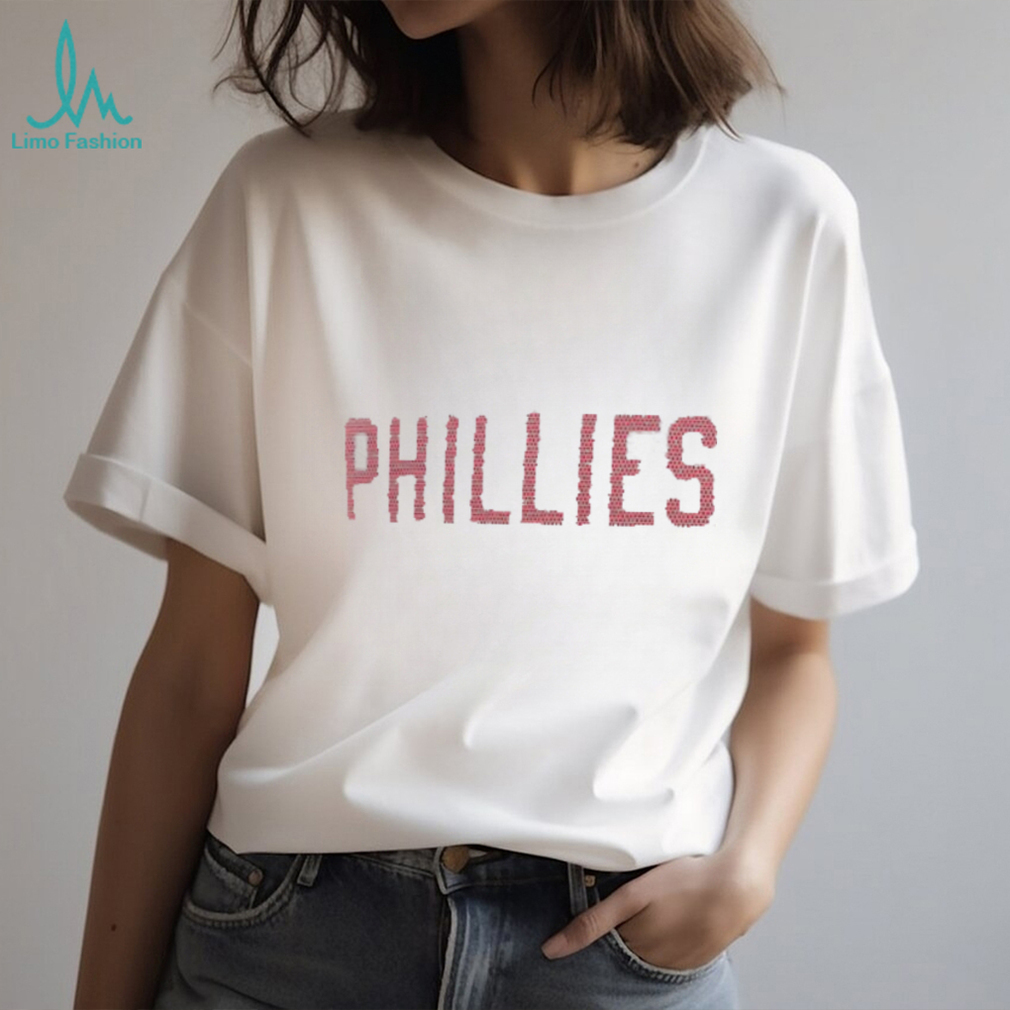 Women's Philadelphia Phillies G III 4Her by Carl Banks Gray Bedazzled T  Shirt - Limotees