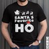 Womens Santas Favorite Funny Naughty Christmas Xmas Adult Women Shirt