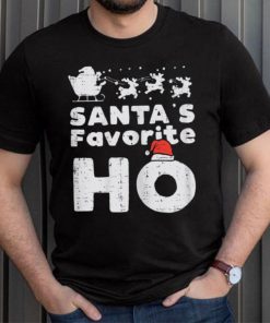 Womens Santas Favorite Funny Naughty Christmas Xmas Adult Women Shirt