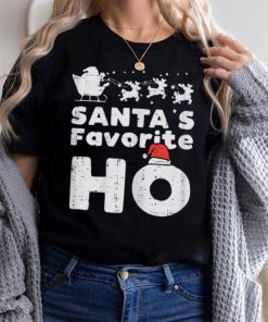 Womens Santas Favorite Funny Naughty Christmas Xmas Adult Women Shirt
