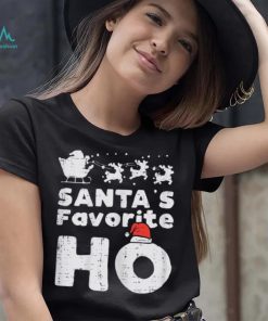Womens Santas Favorite Funny Naughty Christmas Xmas Adult Women Shirt