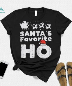 Womens Santas Favorite Funny Naughty Christmas Xmas Adult Women Shirt
