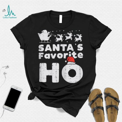 Womens Santas Favorite Funny Naughty Christmas Xmas Adult Women Shirt