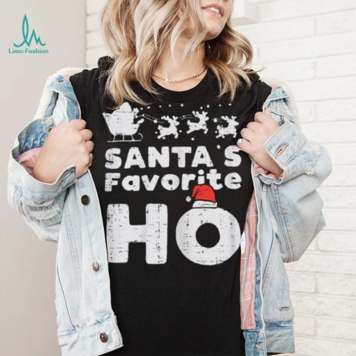Womens Santas Favorite Funny Naughty Christmas Xmas Adult Women Shirt