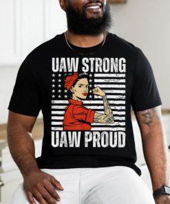 Womens UAW Strong UAW Proud Union Pride UAW Laborer Worker T Shirt