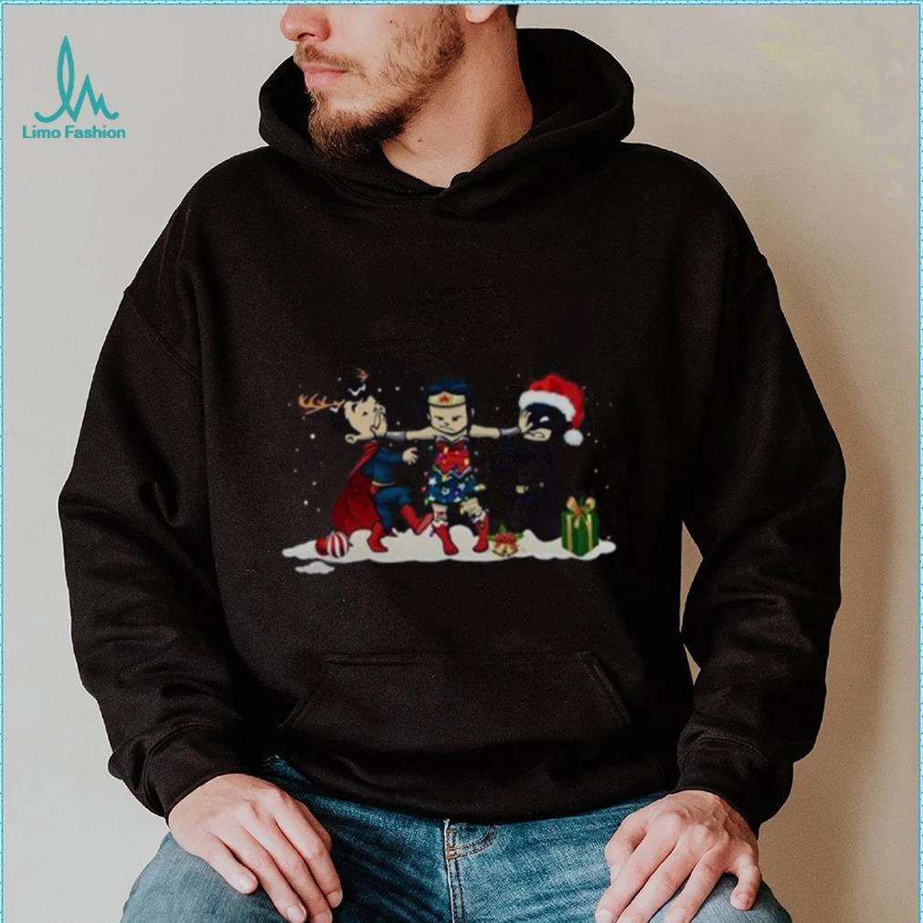 Wonder Woman Captain America Batman And Superman Christmas Shirt Wonder Woman Captain America Batman And Superman Christmas Shirt