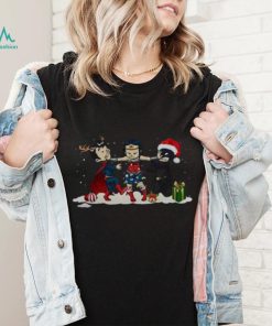 Wonder Woman Captain America Batman And Superman Christmas Shirt