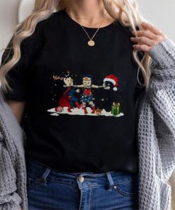 Wonder Woman Captain America Batman And Superman Christmas Shirt