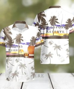 Woodford Reserve Tropical Palm Tree Hawaiian Shirt And Shorts For Beach Lovers