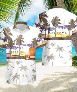 Woodford Reserve Tropical Palm Tree Hawaiian Shirt And Shorts For Beach Lovers