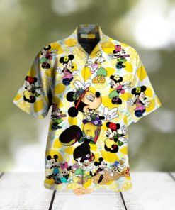 Yellow Lemon Mickey Mouse Hawaiian Shirt Summer Gift For Friend