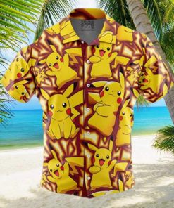 Yellow Pikachu Pokemon Anime Hawaiian Shirt Birthday Gift For Beach Lovers