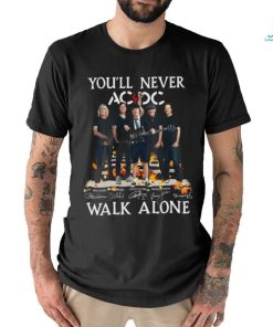 You’ll Never AC DC Walk Alone Signatures 2023 Shirt