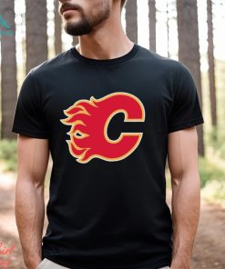 Youth Calgary Flames Levelwear Black Team Little Richmond T Shirt