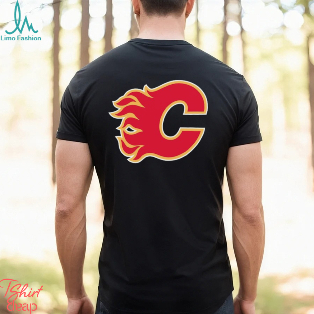 Youth Calgary Flames Levelwear Black Team Little Richmond T Shirt