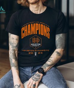 Youth Houston Dynamo FC Original Retro Brand Black 2023 Lamar Hunt U.S. Open Cup Champions T Shirt