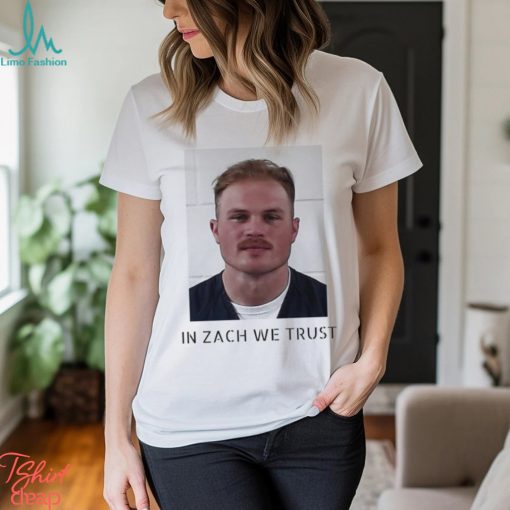 Zach Bryan Mugshot In Zach We Trust T Shirts