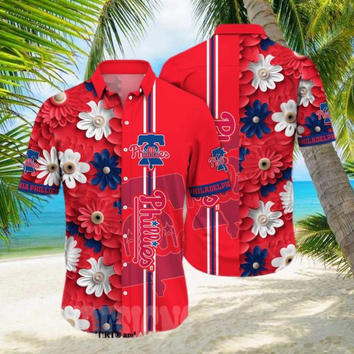 hiladelphia Phillies MLB Flower 3D Full Printing Hawaiian Shirt