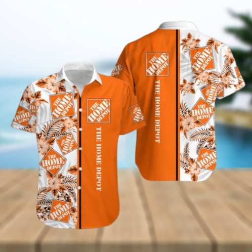 home depot Sunset Logo 3D Hawaiian Shirt Men And Women Gift