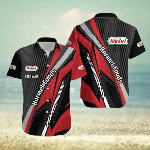hormel foods Personalized Name Party Brand AOP Hawaiian Beach Shirt For Summer