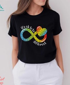 It's OK To Be Different Autism Awareness Heart - Its Ok To Be