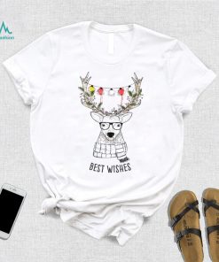 nerd reindeer Xmas party funny winter T Shirt