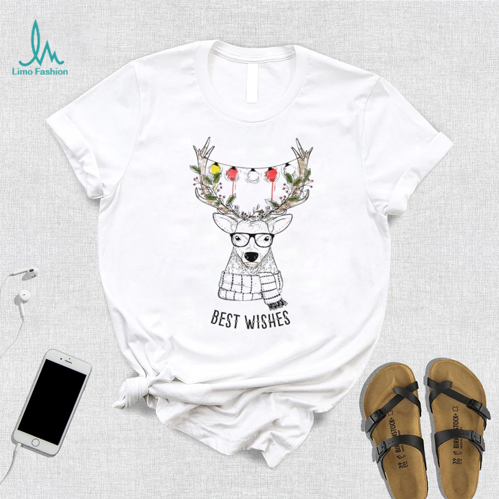 nerd reindeer Xmas party funny winter T Shirt nerd reindeer Xmas party funny winter T Shirt