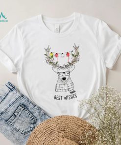 nerd reindeer Xmas party funny winter T Shirt