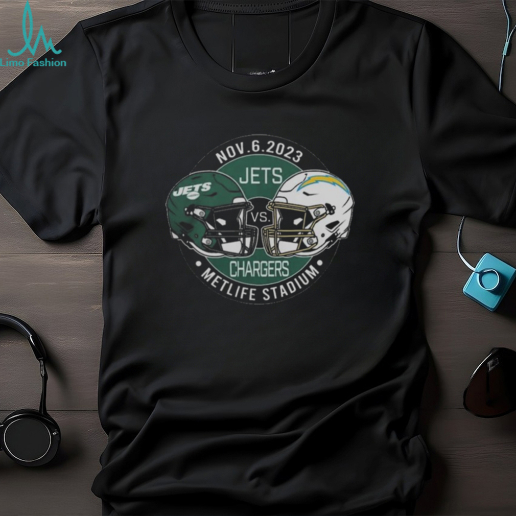 new York Jets Vs Los Angeles Chargers November 6 2023 Metlife Stadium Shirt  - Limotees