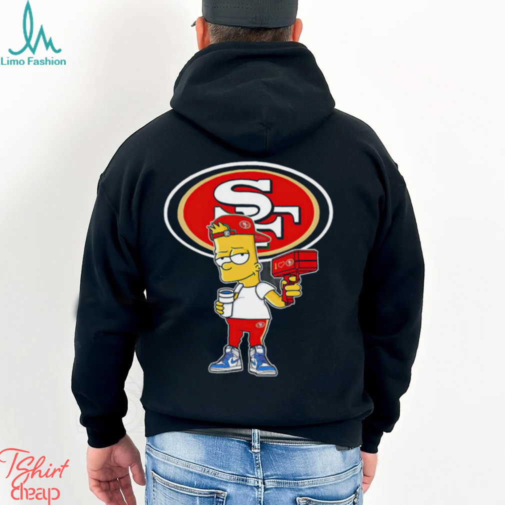 San Francisco 49ers Football NFL Hawaiian Shirt Bart Simpson