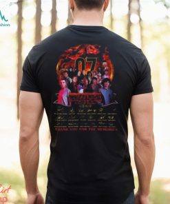 07 Years Of Stranger Things 2016 – 2023 Thank You For The Memories Signatures Shirt