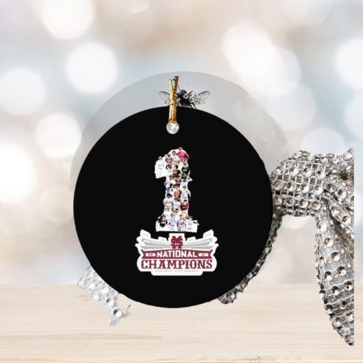 1 National Champions Mississippi State Baseball Ornament Christmas