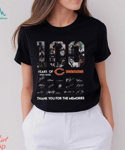 100 Years Of Chicago Bears Thank You For The Memories Shirt