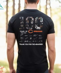 100 Years Of Chicago Bears Thank You For The Memories Shirt