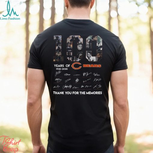 100 Years Of Chicago Bears Thank You For The Memories Shirt