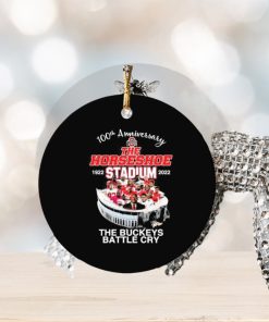 100th Anniversary The Horseshoe 1922 Stadium 2022 The Buckeye Battle Cry Ornament Christmas