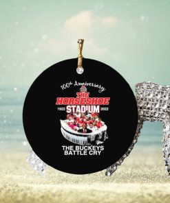 100th Anniversary The Horseshoe 1922 Stadium 2022 The Buckeye Battle Cry Ornament Christmas