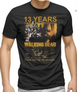 13 Years 2010 – 2023 The Walking Dead Signature Thank You For The Memories T Shirts