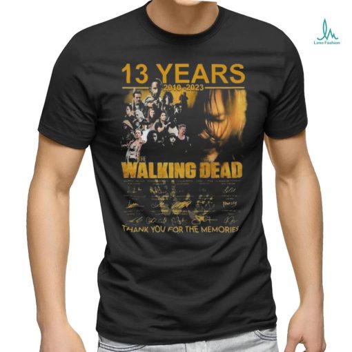 13 Years 2010 – 2023 The Walking Dead Signature Thank You For The Memories T Shirts