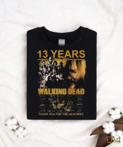13 Years 2010 – 2023 The Walking Dead Signature Thank You For The Memories T Shirts