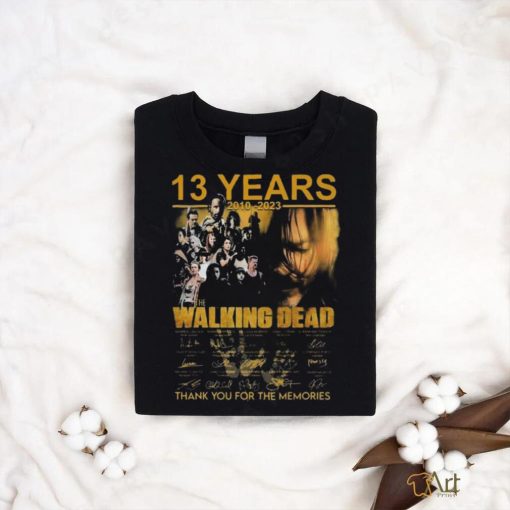13 Years 2010 – 2023 The Walking Dead Signature Thank You For The Memories T Shirts