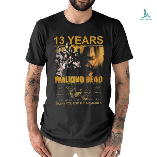 13 Years 2010 – 2023 The Walking Dead Signature Thank You For The Memories T Shirts