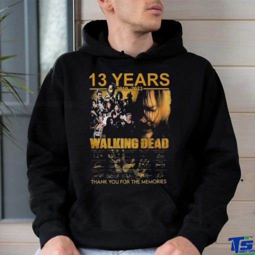13 Years 2010 – 2023 The Walking Dead Signature Thank You For The Memories T Shirts