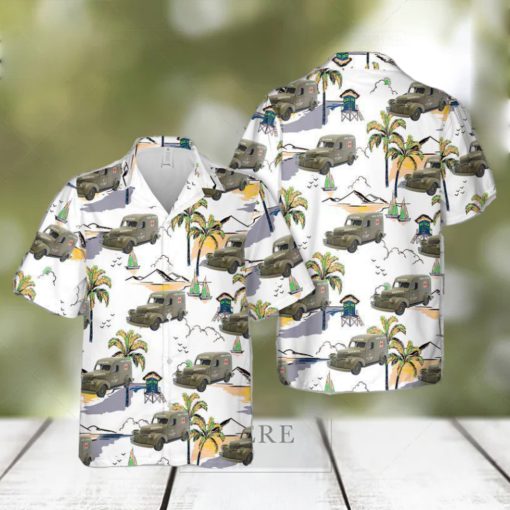 1941 Chevrolet Us Army Ambulance Trendy Hawaiian Shirt