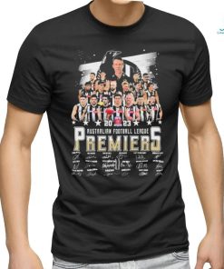 2023 AFL Premiers Collingwood Magpies Signatures Shirt